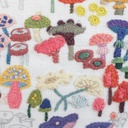 Shroom Boom, Belgian Linen Embroidery Panel