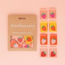 Strawberry Multipack Woven Labels, 8pk