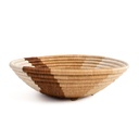 12" Sand Woven Bowl - Balanced
