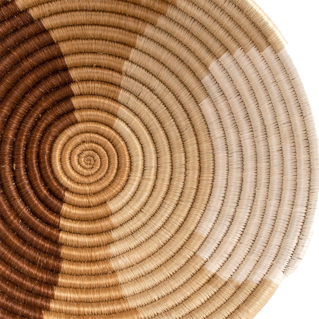 12" Sand Woven Bowl - Balanced