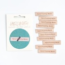 "HAND FUCKING MADE" WOVEN LABELS, 10PK