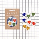 "I LOVE LINEN" WOVEN LABELS, 8PK D/C