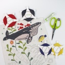Trade Winds, Belgian Linen Embroidery Panel
