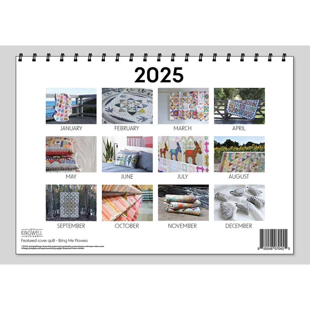 Jen Kingwell - Limited Edition 2025 Calendar