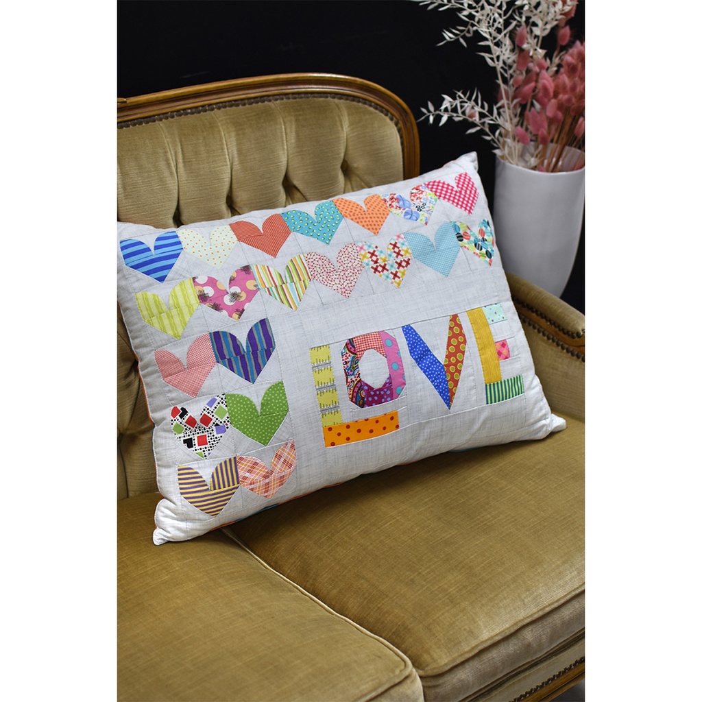 LOVE Cushion by Jen Kingwell