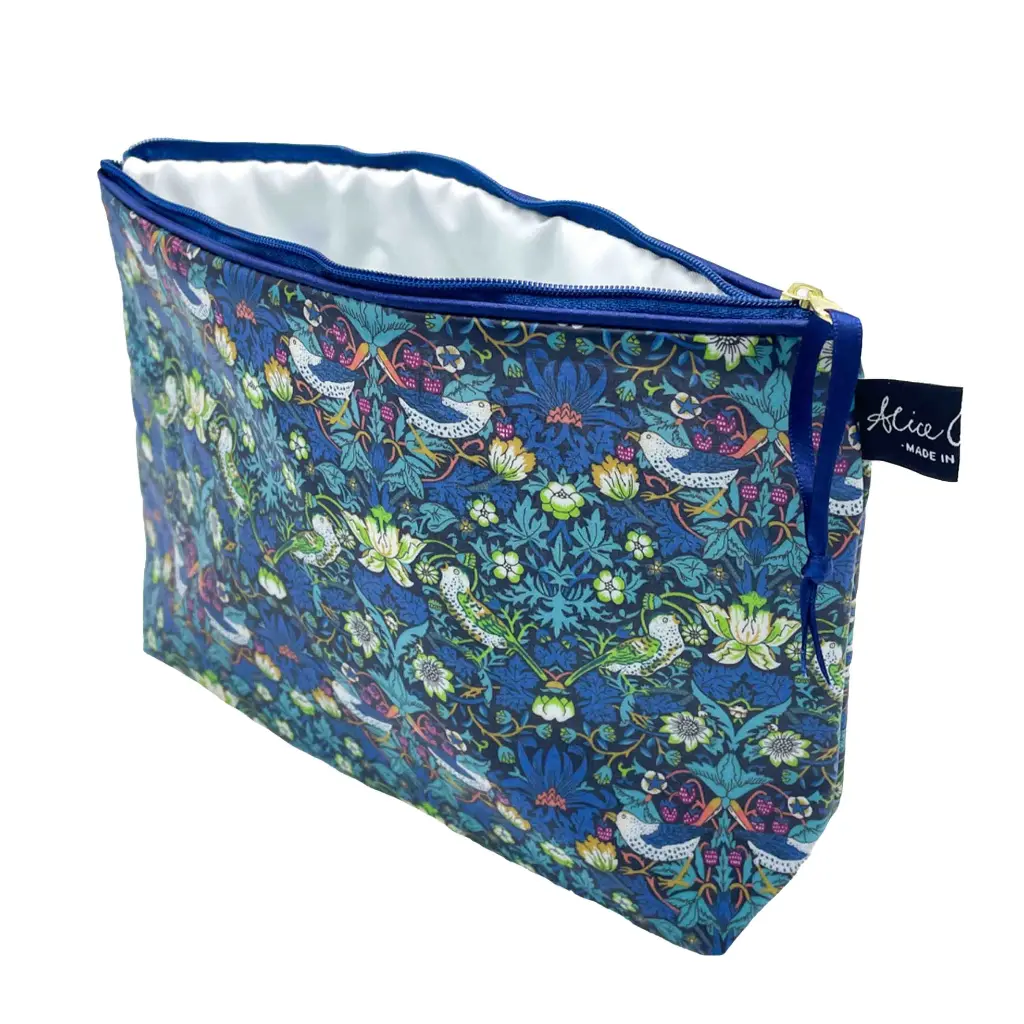 Liberty Matte Wash Bag - Strawberry Thief Songbird