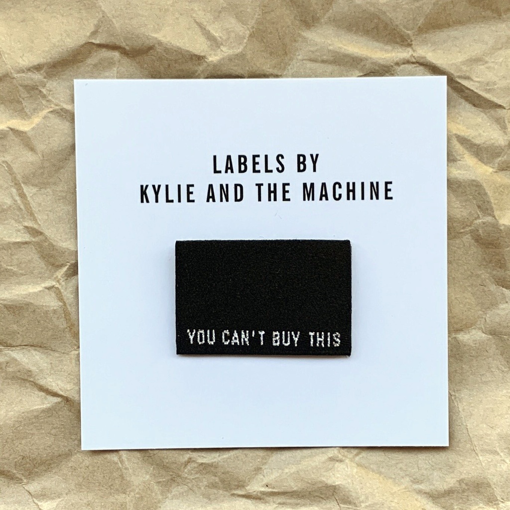 "YOU CAN'T BUY THIS" WOVEN LABELS, 8PK