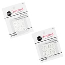 Plastic Bone Rings, 24 pc