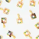 Color Wheel Zipper Charm