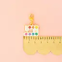 Color Wheel Zipper Charm