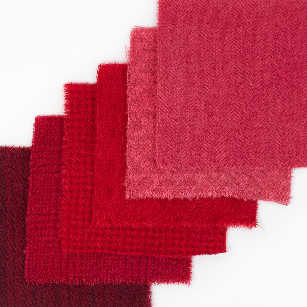 5" x 5" Textural Paint Chips - Red