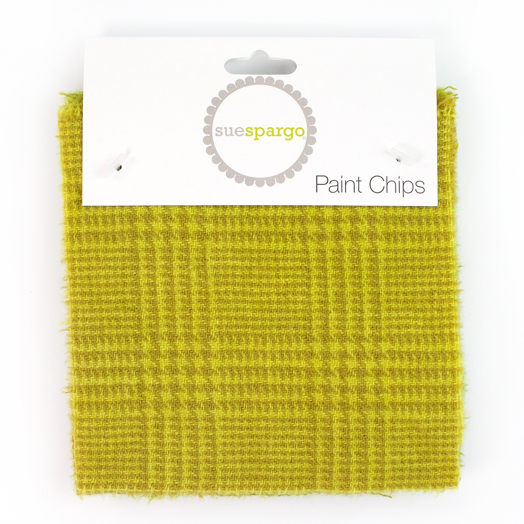 5" x 5" Textural Paint Chips - Green