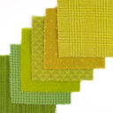5" x 5" Textural Paint Chips - Green