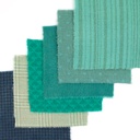 5" x 5" Textural Paint Chips - Teal