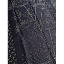 Dragonflies & Fennel, Sashiko Cloth, Navy