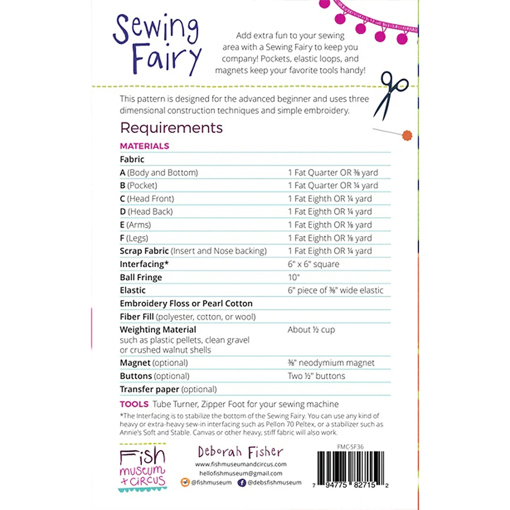 Sewing Fairy Pattern