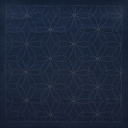 Olympus Sashiko Sampler, Hana-Zashi, Navy