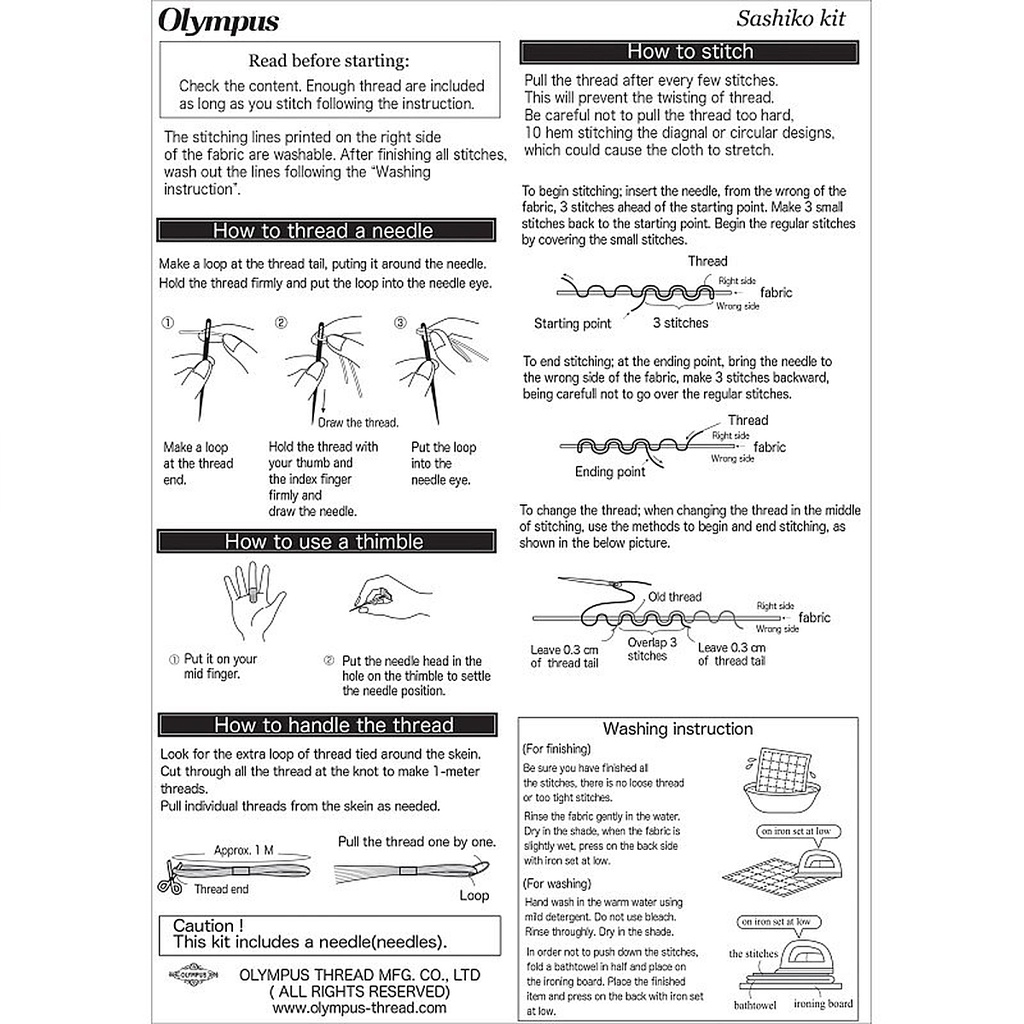Olympus Sashiko Sampler, Shippo-Tsunagi, Navy