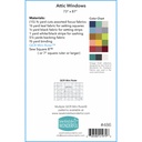 Attic Windows Pattern, Sew Kind of Wonderful
