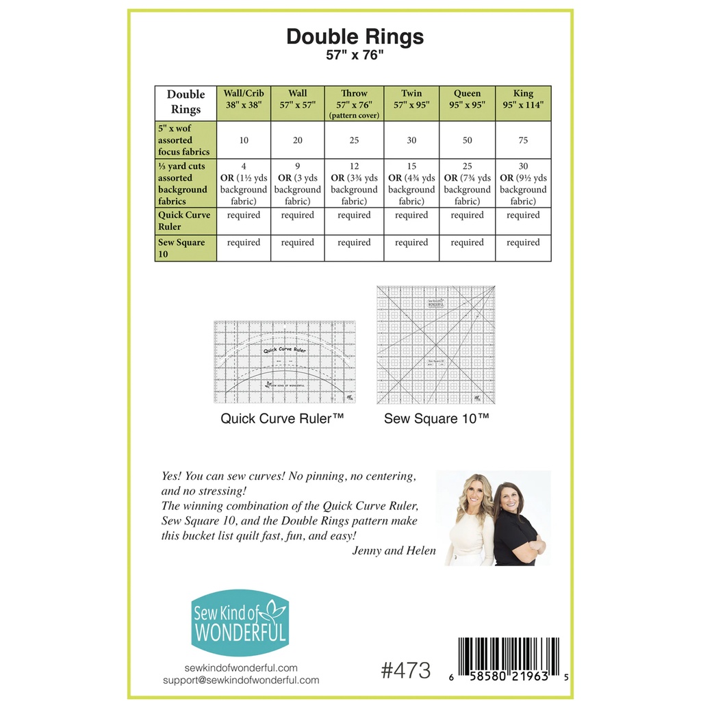 Double Rings, Sew Kind of Wonderful