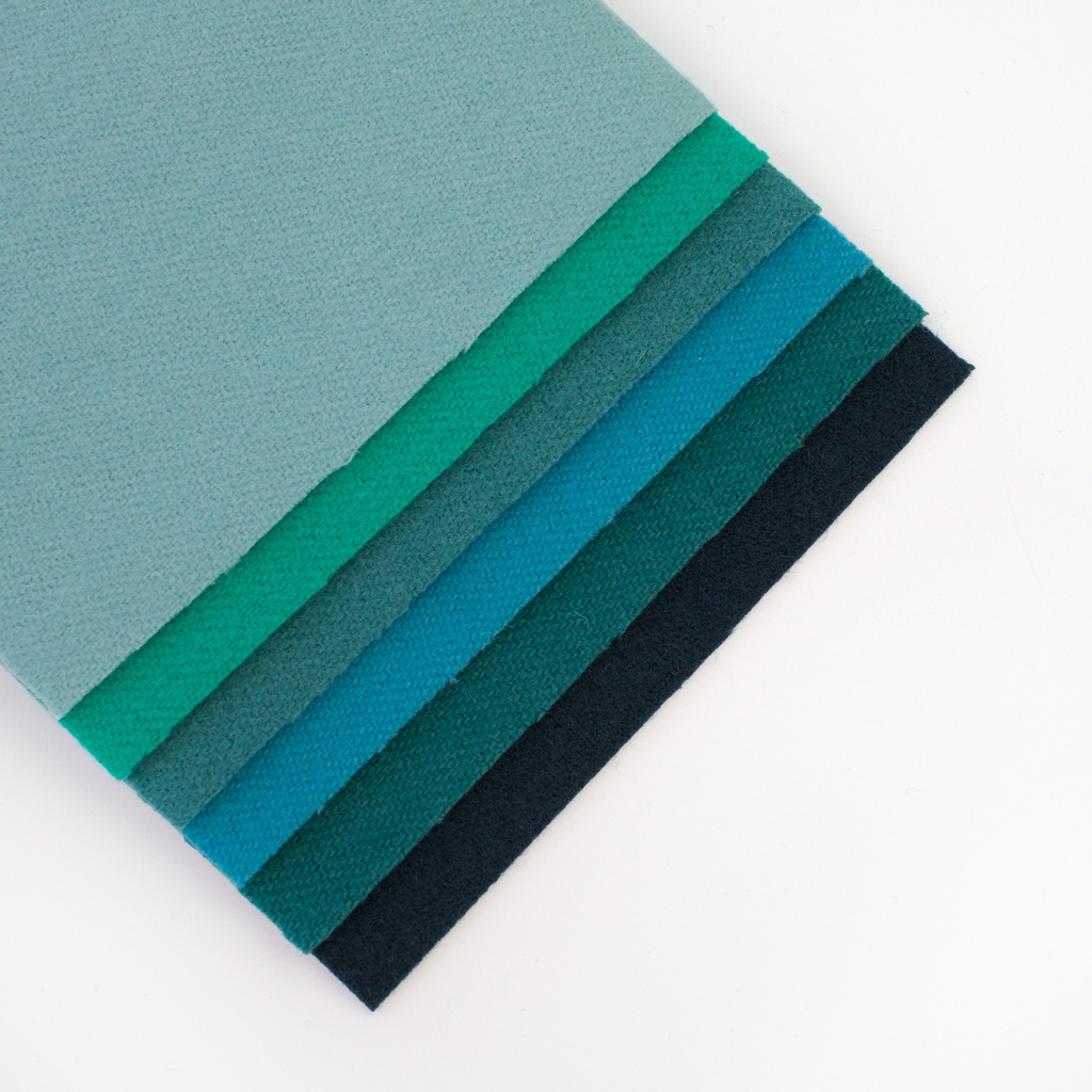 Teal Mill Dyed Wool Color Pack