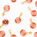 Color Wheel Zipper Charm