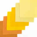 5" x 5" Solid Paint Chips - Yellow