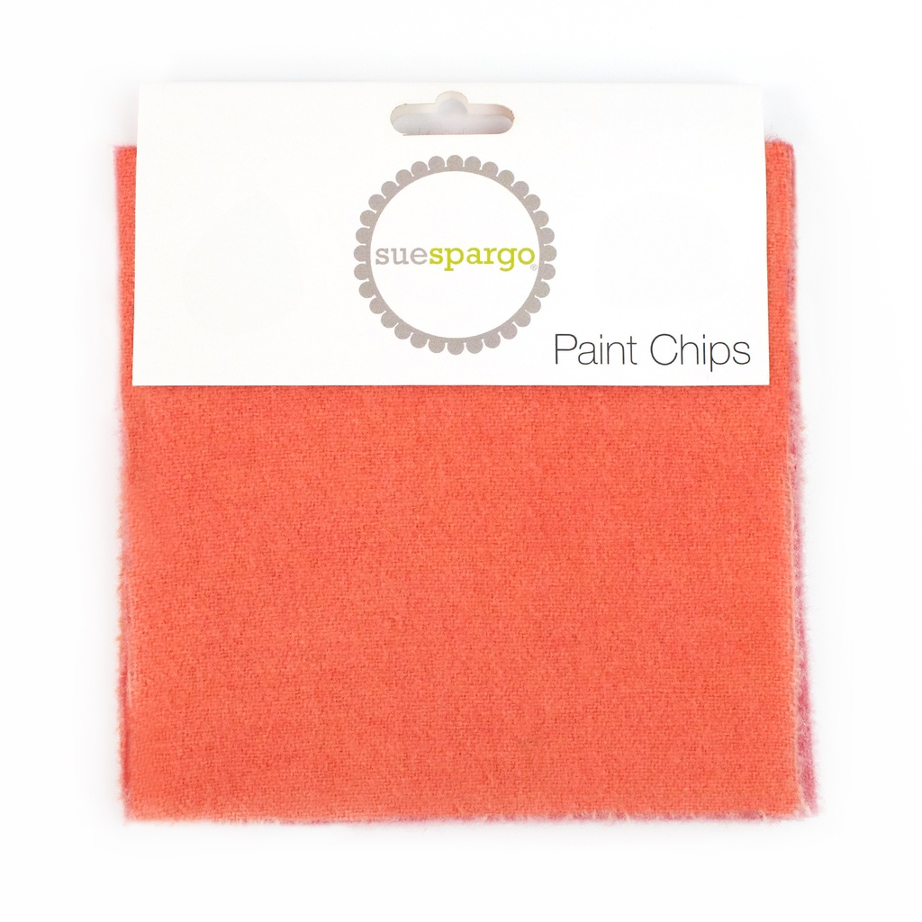 5" x 5" Solid Paint Chips - Orange