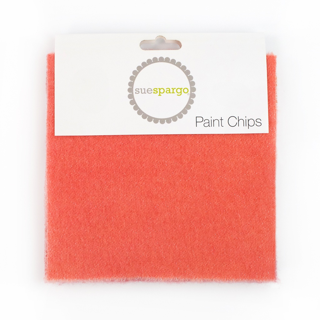5" x 5" Sparkle Paint Chips - Orange