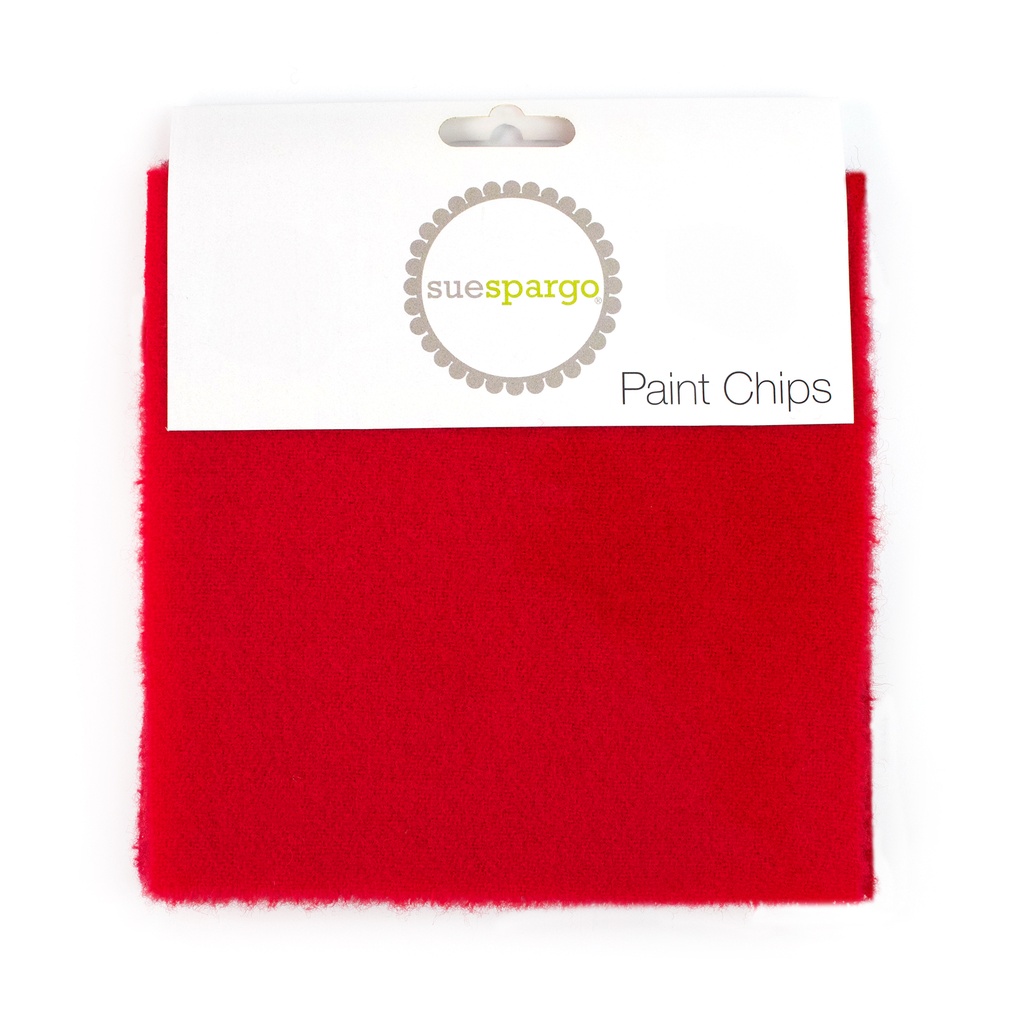 5" x 5" Solid Paint Chips - Red