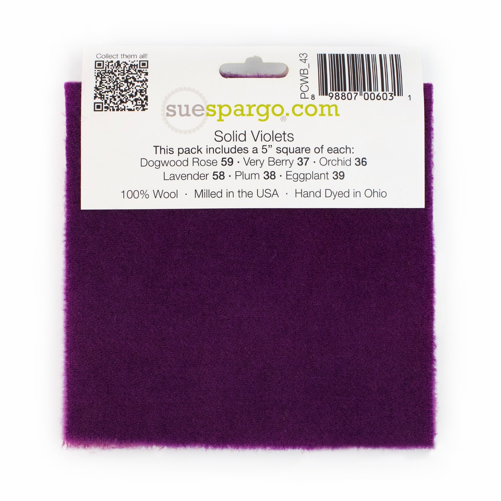 5" x 5" Solid Paint Chips - Violet