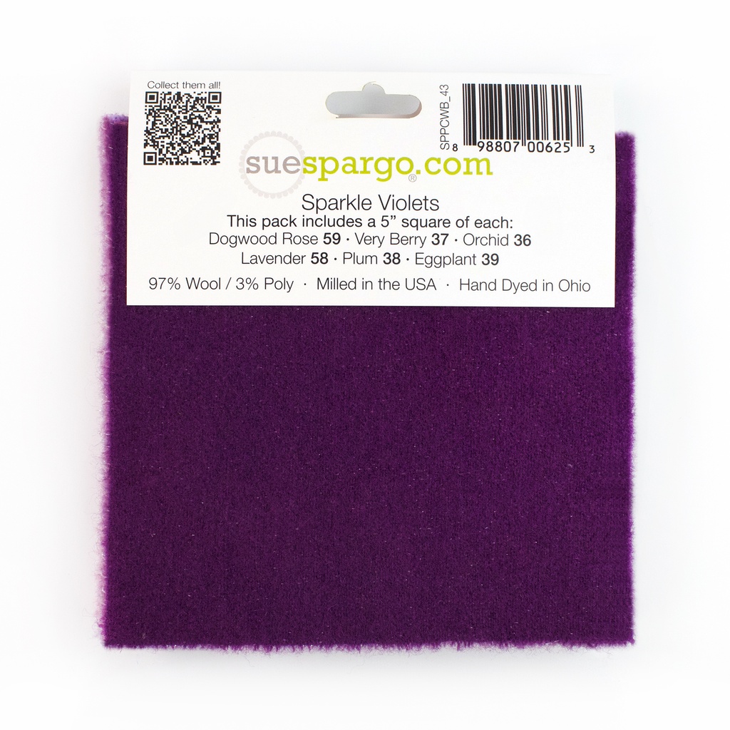  5" x 5" Sparkle Paint Chips - Violet