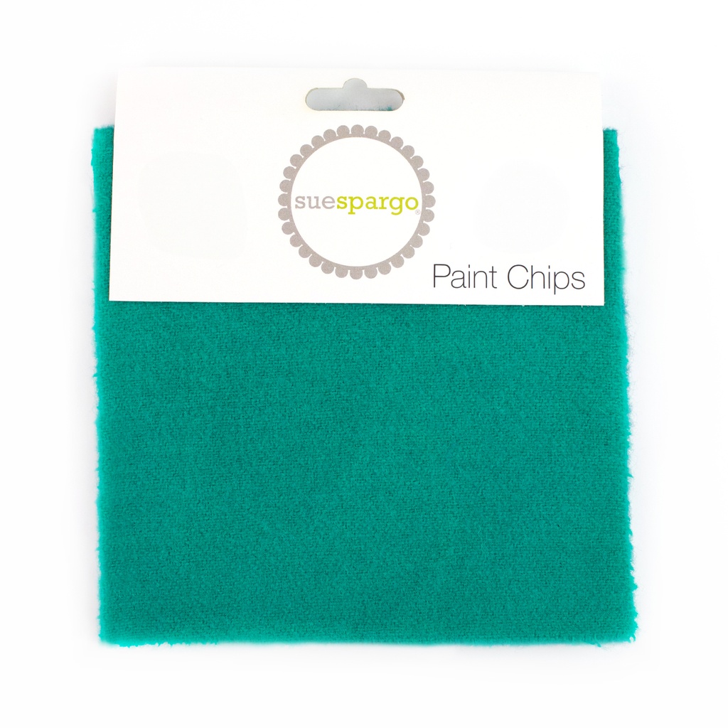 5" x 5" Solid Paint Chips - Teal