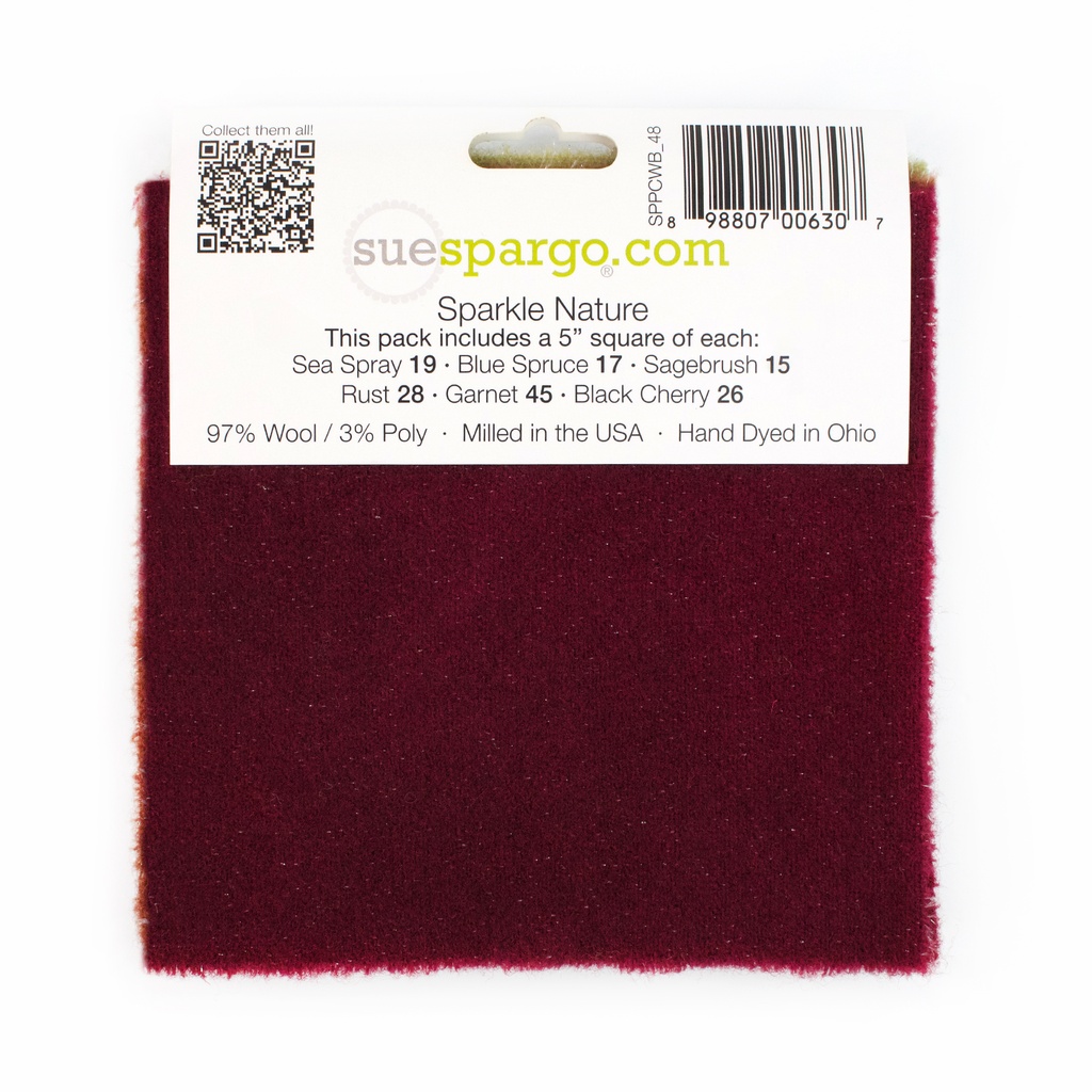 5" x 5" Sparkle Paint Chips - Nature