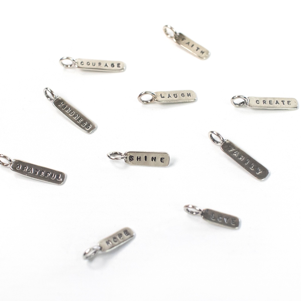 Hand Stamped Teeny Tag