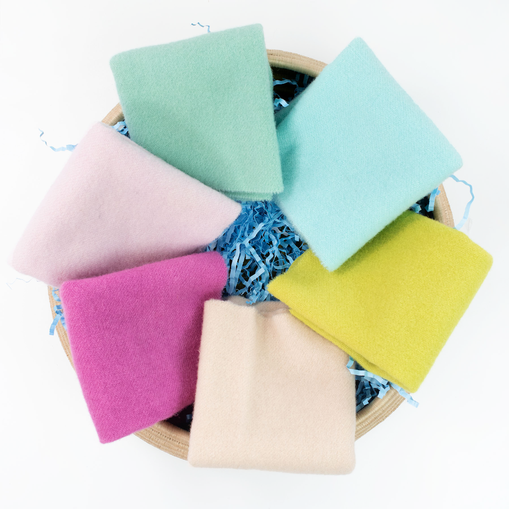 Solid Wool Bundle - Dyed Eggs, Fat 1/16  