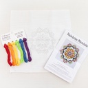 Rainbow Mandala Embroidery Kit