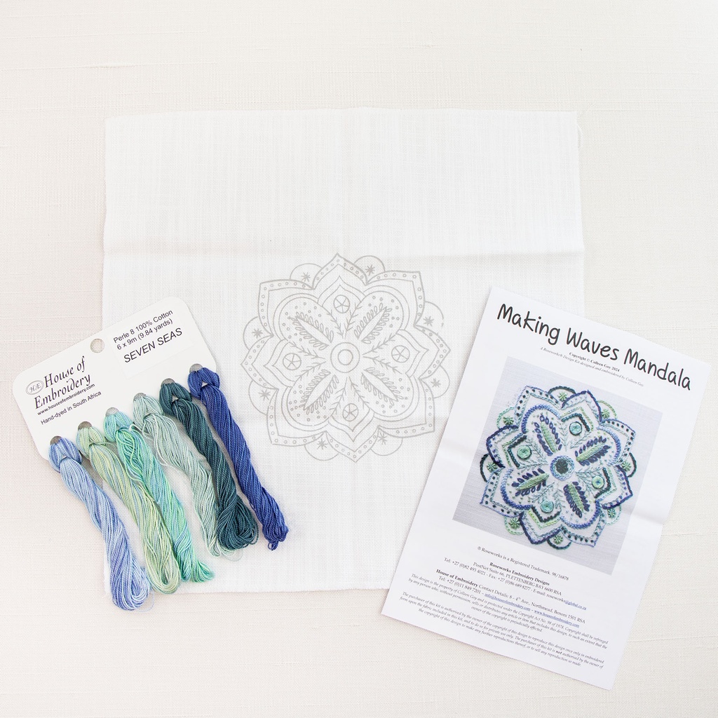 Making Waves Mandala Embroidery Kit
