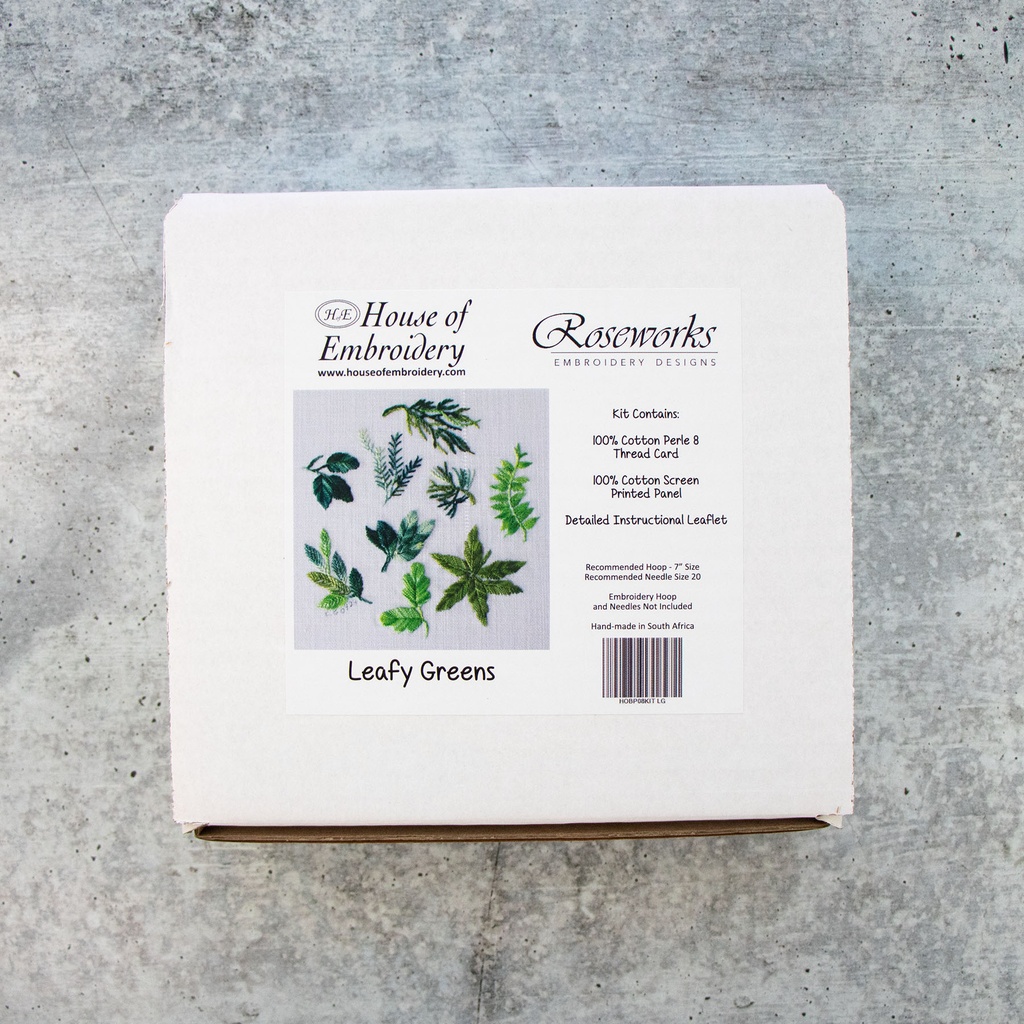HOB Leafy Greens Embroidery Kit