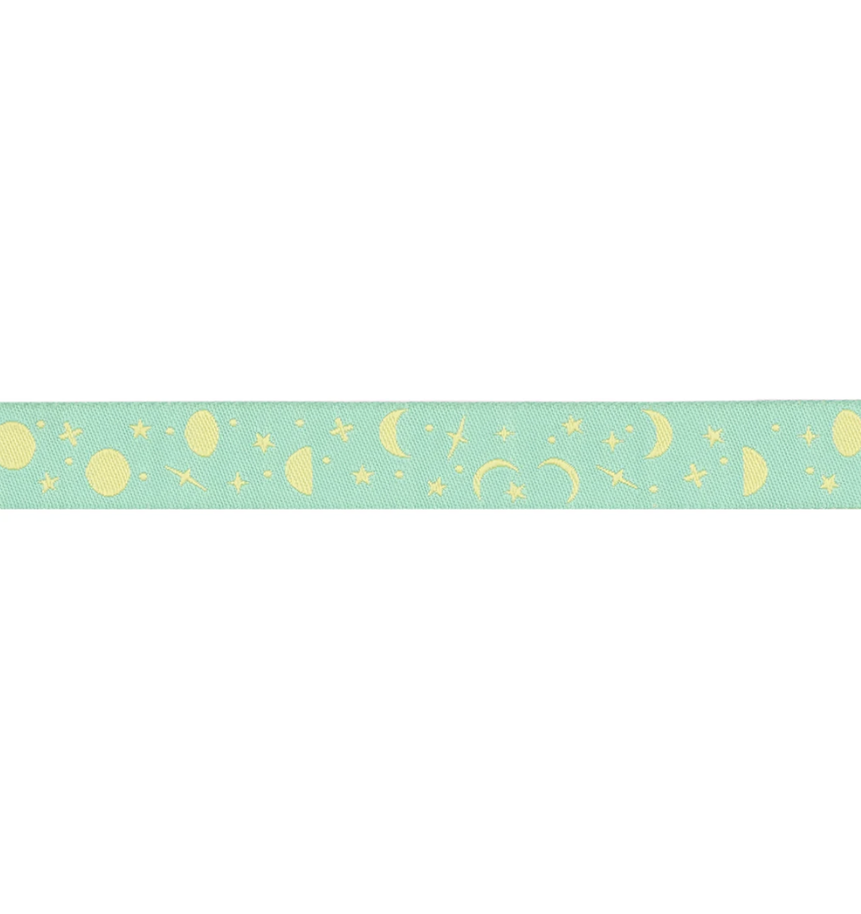 Ribbon Yardage - Space Sprinkles, Sea Glass