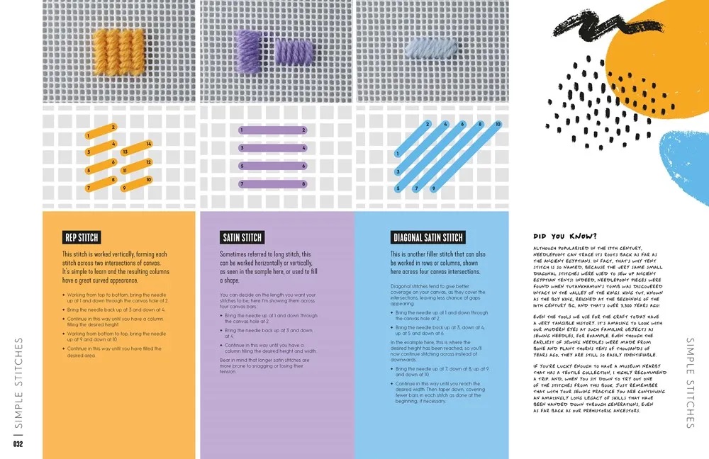 Needlepoint: A Modern Stitch Directory Book