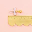 Pink Bow Zipper Charm
