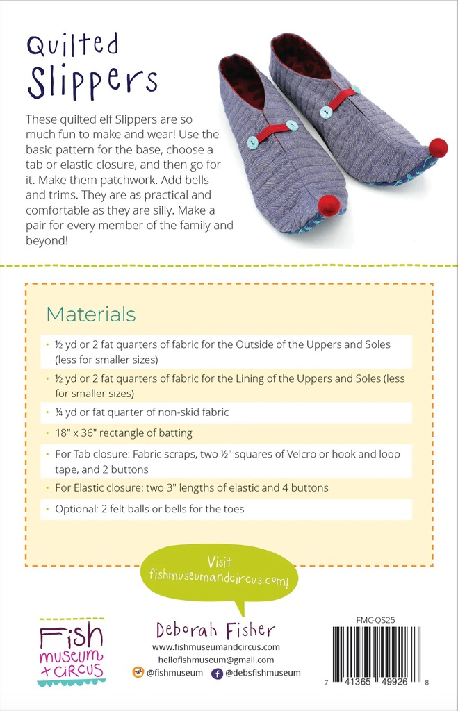 Quilted Slippers Pattern