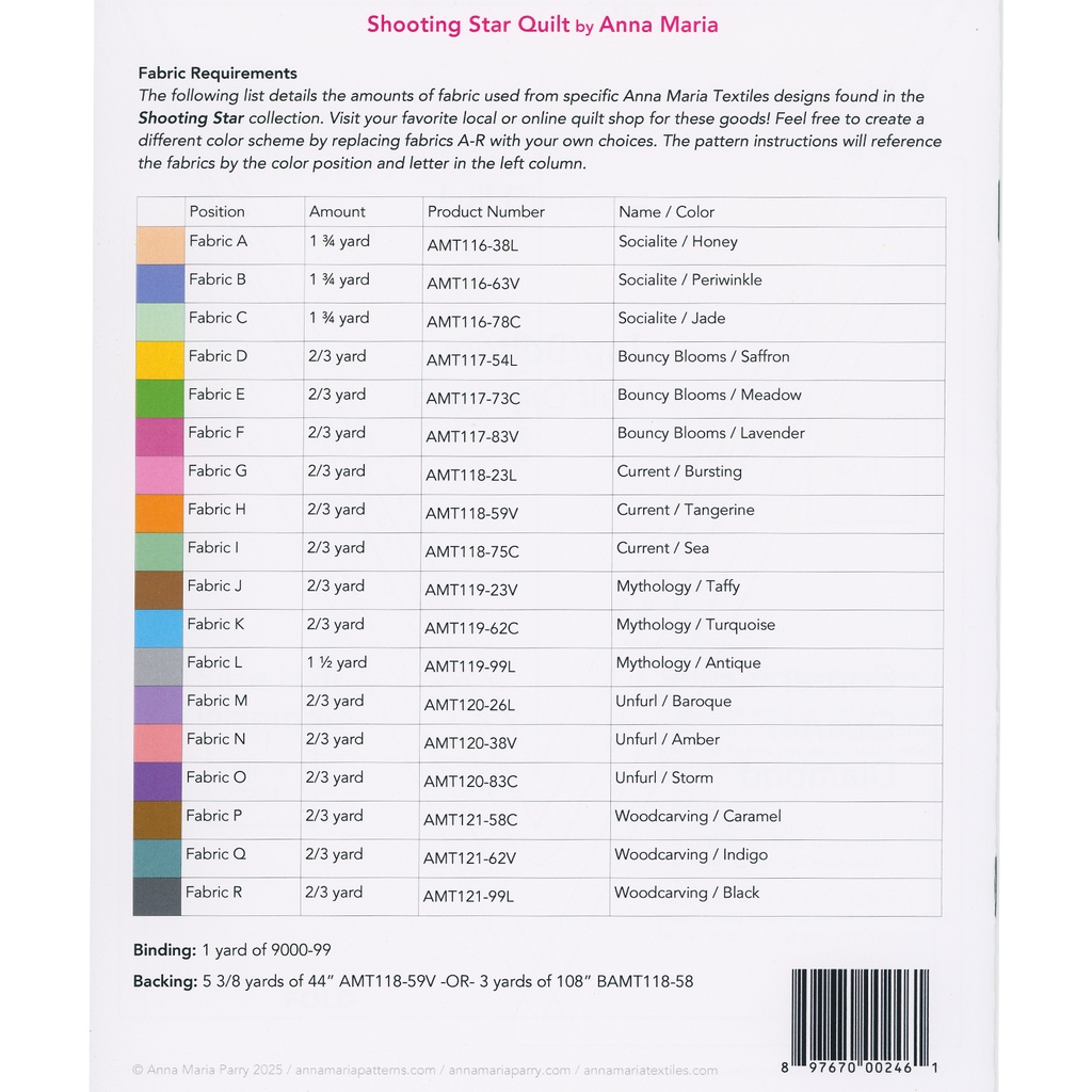 Shooting Star Quilt Pattern 