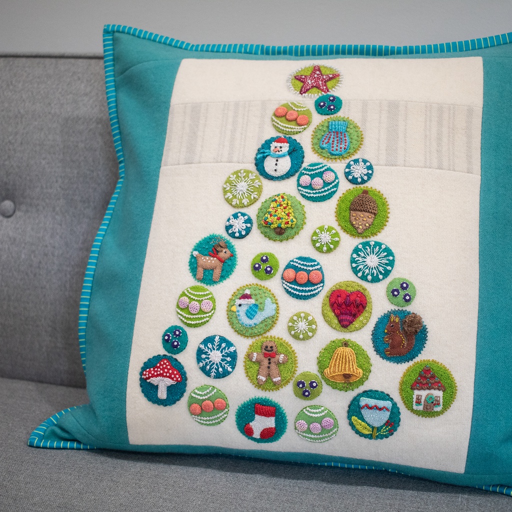 Stitch Along, Christmas Tree Pillow Kit
