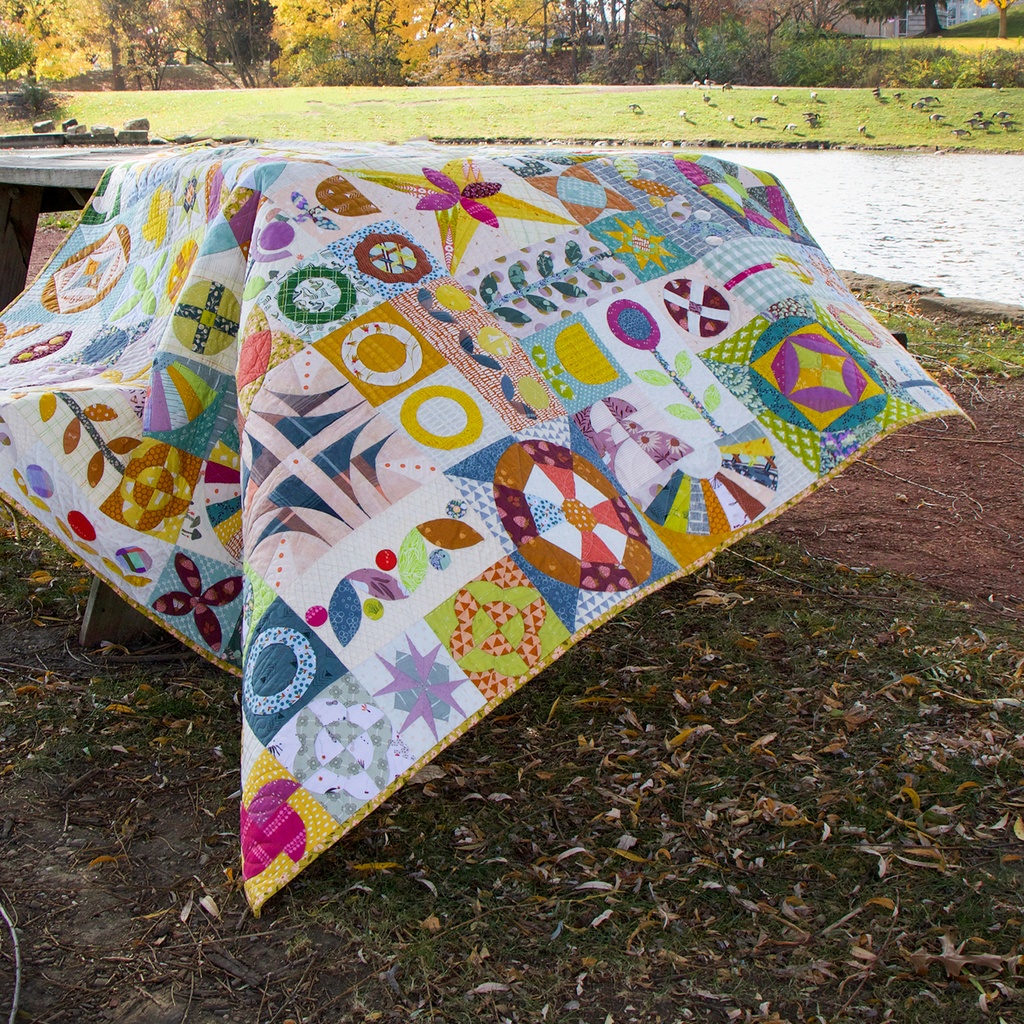 Caution! Curves Ahead Quilt Kit - Coastal