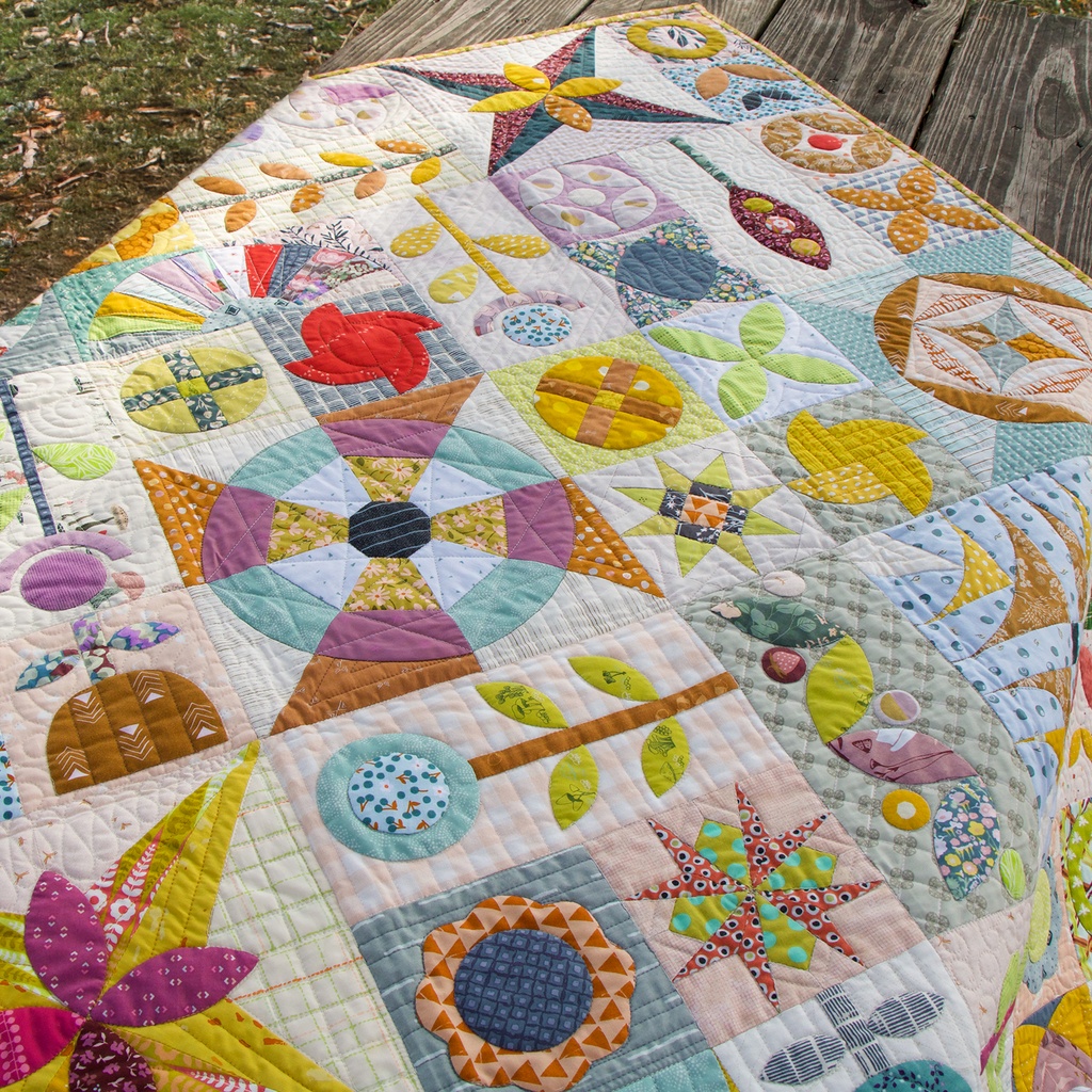 Caution! Curves Ahead Quilt Kit - Coastal