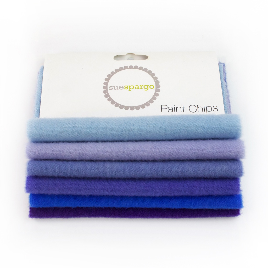 5" x 5" Solid Paint Chips - Blue