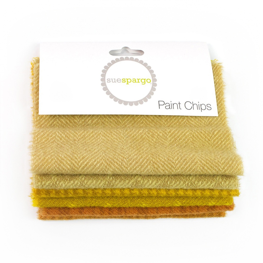 5" x 5" Textural Paint Chips - Yellow