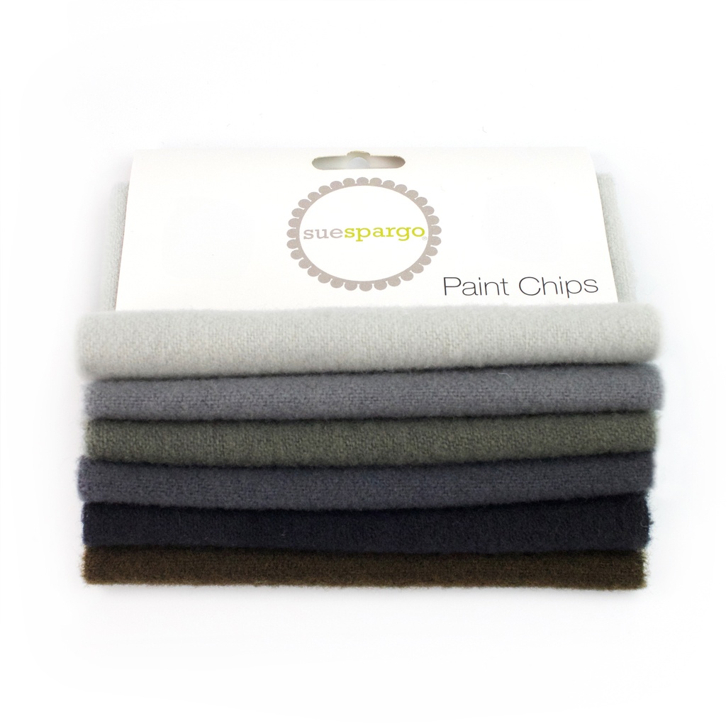 5" x 5" Solid Paint Chips - Grey